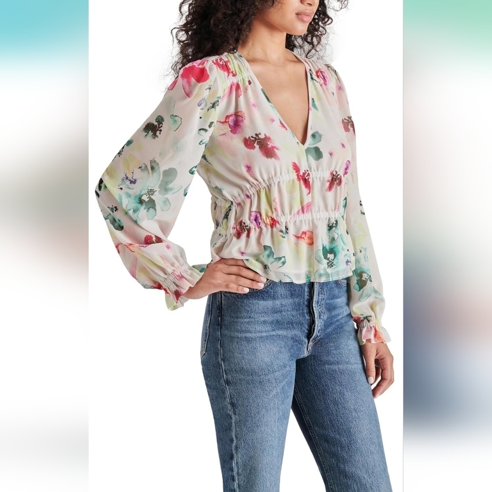 Steve Madden Sheer Women's Ardenne Top Size XS